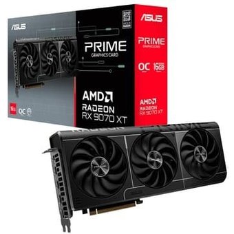 Placa de Vídeo ASUS PRIME RX 9070 XT O16G AMD Radeon, 16GB, GDDR6, Axial-tech, OpenGL 4.6 - 90YV0L71-M0NA00