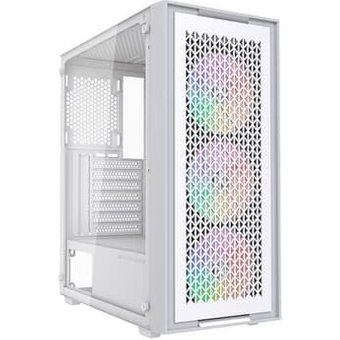 Gabinete Gamer Bluecase BG-050 X-frame SE, Mid Tower, 3x Fan ARGB, Lateral em Vidro, Branco e Cinza - BG-050SEWGBX