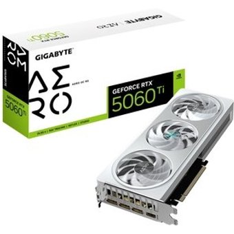 Placa de Vídeo RTX 5060 Ti AERO OC 8G Gigabyte NVIDIA GeForce, 8GB GDDR7, 128bits, DLSS, Ray Tracing - GV-N506TAERO OC-8GD