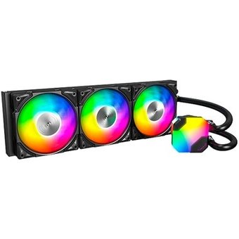 Water Cooler Montech HyperFlow, 360mm, com 3 Fans ARGB, Preto - HyperFlow ARGB 360 (B)