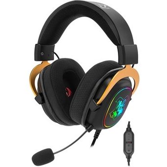 Headset Gamer Redragon Harry Potter Zeus 7.1, Edição Especial, Preto e Dourado - HP-510 RGB