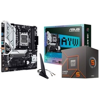 Processador AMD Ryzen 5 8500G + Placa Mãe ASUS B650M-AYW Wi-Fi