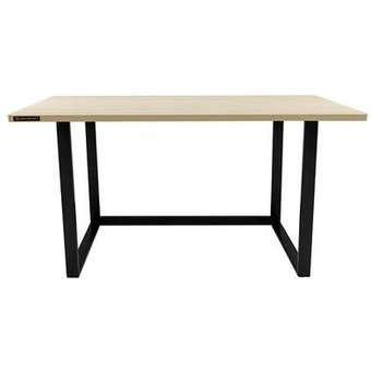 Mesa Office Hayonik MHO 1300, Carvalho Berlin, Estilo Industrial, Pés Niveladores e Suporta Peso Máximo de 150 Kg - 72340