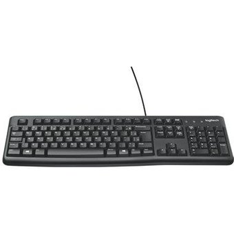 Teclado com fio USB Logitech K120 Resistente à Respingos e Layout ABNT2 -920-004423