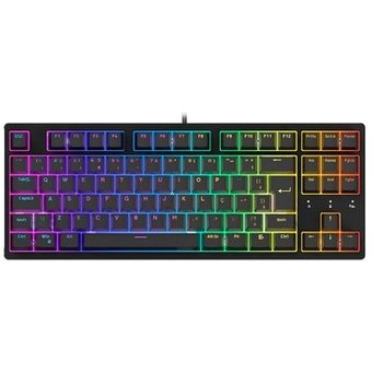 Teclado Mecânico Gamer Husky Sled, TKL, Preto, ABNT2, RGB, Switch Gateron G Pro Brown - HTG500PTMA