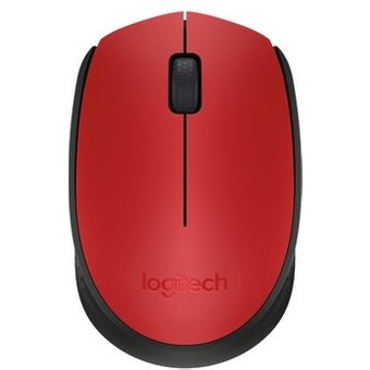 Mouse sem fio Logitech M170 com Design Ambidestro Compacto, Conexão USB e Pilha Inclusa, Vermelho - 910-004941