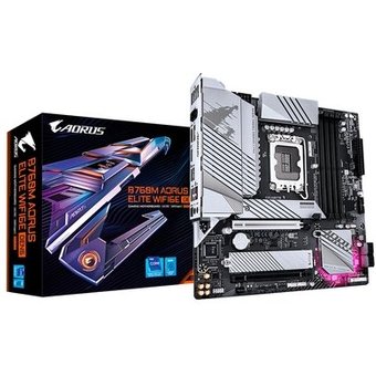 Placa Mãe Gigabyte B760M AORUS ELITE WIFI6E GEN5, Intel LGA 1700, mATX, DDR5, RGB, PCIe 5.0, Wi-Fi 6E, Bluetooth - B760M A E WF6E GEN5