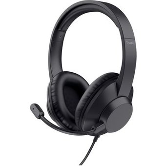 Headset Trust Ayda Max, Conexão P2, com Microfone, Preto - 25460