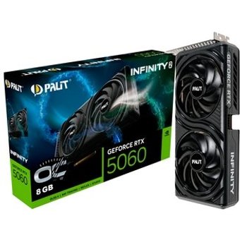 Placa de Video Palit GeForce RTX 5060 8GB INFINITY 2 OC GDDR7 128bits - NE75060V19P1-GB2063L