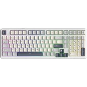 Teclado Mecânico Gamer Sem Fio Attack Shark X98, RGB, Tri-Mode, Starlight White - X98 Starlight White