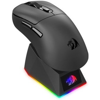 Mouse Gamer Sem Fio Redragon Ebony Standard, RGB, 24000 DPI, Com Carregador, Preto - M998-STD-1K