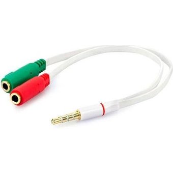 Adaptador de Áudio P2 para 2 P2, MD9, Branco - 8057