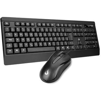 Teclado e Mouse Rise Mode Office OF 02, USB, ABNT2, Preto - RM-TM-02-FB