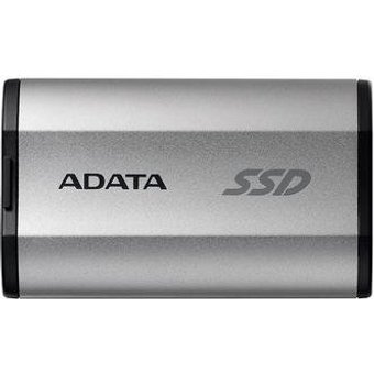 SSD ADATA SD810, 1TB, Portátil, USB 3.2 Gen 2x2, Leitura: 2000 MB/s, Gravação: 2000 MB/s, Prata - SD810-1000G-CSG