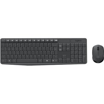 Combo Teclado e Mouse sem fio Logitech MK235 com Conexão USB, Pilhas Inclusas e Layout ABNT2 - 920-007903