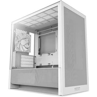 Gabinete Gamer NZXT H3 Flow, Mid Tower, micro-ATX, Lateral em Vidro, Branco CC-H31FW-01