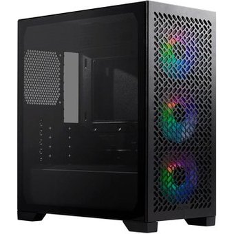 Gabinete Gamer Cooler Master Elite 302, Mini Tower, ATX, Lateral em Vidro, 3x FAN ARGB, Preto - E302-KGNN-S00