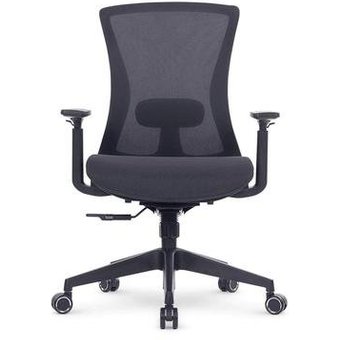Cadeira de Escritório Ergonômica DT3 Vicenza Dark, Até 120Kg, Ajsute de Ângulo, Cinza - 13890-1