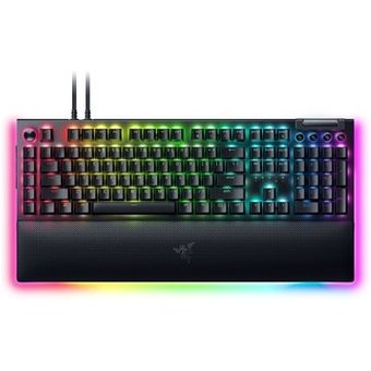 Teclado Gamer Mecânico Razer Blackwidow V4 PRO, com Fio, Chroma RGB, Switch Yellow, Layout US - RZ03-04681900