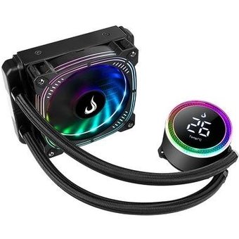 Water Cooler Rise Mode Aura Ice Black, ARGB, 120mm, AMD/Intel, Preto - RM-WAIB-04-ARGB