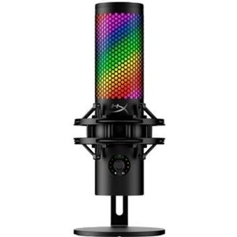 Microfone Gamer Condensador HyperX QuadCast S 2, USB, RGB, Preto - 9A273AA
