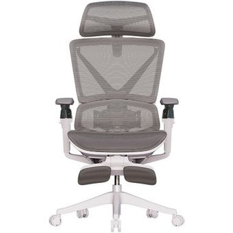 Cadeira Office Elements Calaena, com Massagem, Até 120kg, Reclinável, Malha, Cinza - 72099