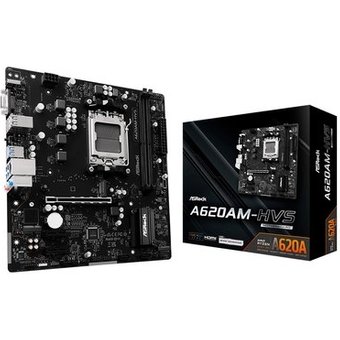 Placa-Mãe ASRock A620AM-HVS, Ryzen AM5 A620A, Micro ATX, DDR5 - 90-MXBSR0-A0UAYZ