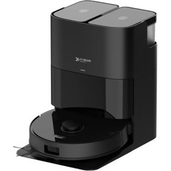 Robô Aspirador e passa pano KABUM! smart K4000, Base Autolimpante, MOP Duplo Extensível, IA, 20000Pa, 220V, Preto - KSAR400020PT