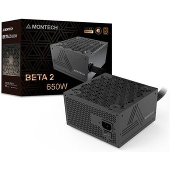 Fonte Montech Beta 2, 650W, 80 PLUS, Preto - BETA2650W