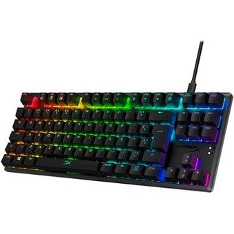Teclado Mecânico Gamer HyperX Alloy Origins Core, RGB, Switch HyperX Red, USB Tipo-C, ABNT2, Preto - 4P5P3A2#AC4