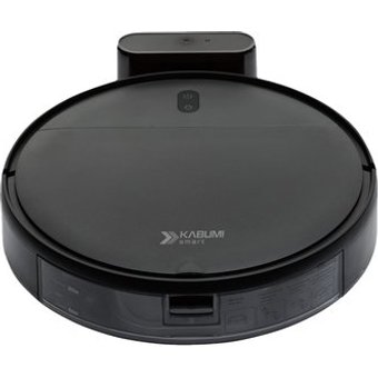 Robô Aspirador e Passa Pano KABUM! smart 100 - 5 Modos de Limpeza, Sensor Anti-Queda, Carregamento Automático, Aplicativo, Bivolt, Preto - KBSF007