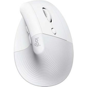 Mouse Sem Fio Logitech Lift, 4000 DPI, 6 Botões, Bluetooth, Ergonômico, USB, Branco - 910-006469