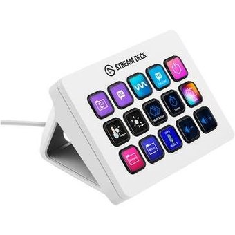 Mesa Controladora Streaming Elgato Stream Deck MK.2, 15 teclas LCD, USB, Branco - 10GBA9911
