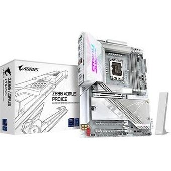 Placa-Mãe Gigabyte Z890 AORUS PRO ICE, Intel, ATX, DDR5, RGB, Wi-Fi 7, Bluetooth, Branco- Z890 AORUS PRO ICE