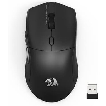 Mouse Gamer Sem Fio Redragon Neva Pro, 26000 DPI, Ambidestro, 1000Hz, USB Tipo-C, Bluetooth, USB 2.4 GHz, Preto - M815-PRO