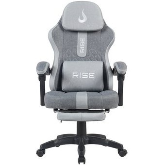 Cadeira Gamer Rise Mode Z11, Ângulo Ajustável, Tecido, Cinza - RM-CG-Z11-GG