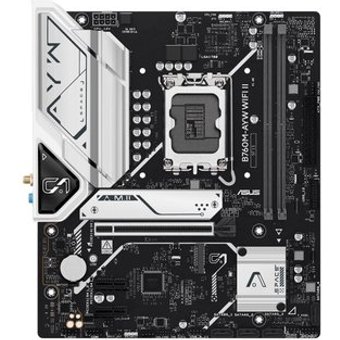 Placa Mãe ASUS B760M-AYW WIFI II, Intel LGA 1700, mATX, DDR5, Wi-fi 6, Bluetooth, Preto - 90MB1MH0-M0EAY0