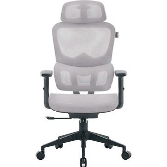 Cadeira Office XT Office X-Max, Até 120Kg, Reclinável, Braço 2D, Cilindro de Gás Classe 4, Tela Mesh, Cinza e Preta - XTO-104