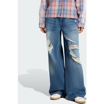 Calça Originals Loose Jeans Distressed Mulher adidas