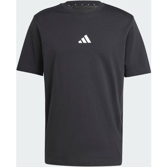 Camiseta Essentials de Malha Simples com Logotipo Pequeno Homem adidas