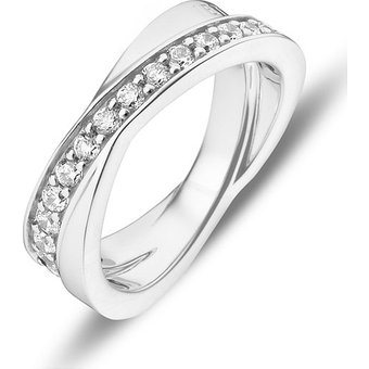 JETTE Damenring WRAPPED 86952408 925er Silber rhodiniert