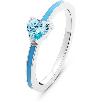 JETTE Damenring SUMMER LOVE 89137624 925er Silber, recycelt, Emaille