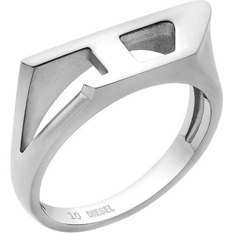 Diesel Herrenring D Logo DX1638040 Edelstahl