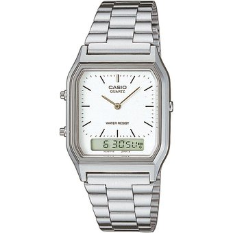 Casio Unisexuhr Vintage AQ-230A-7DMQYES Edelstahl