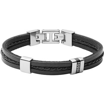 Fossil Armband JF03686040 Leder, Edelstahl