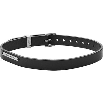 Fossil Armband JF03708040 Leder, Edelstahl
