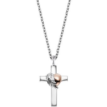 Engelsrufer Kette ERN-CROSSHEART-BIR 925er Silber