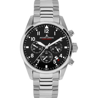 Jacques Lemans Chronograph Barcelona 42-2C Edelstahl