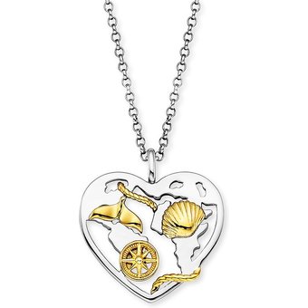 Engelsrufer Kette ERN-ALOHAHEART-BIG 925er Silber