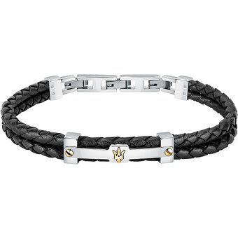 Maserati Armband JM422AVE11 Edelstahl, Leder, recycelt